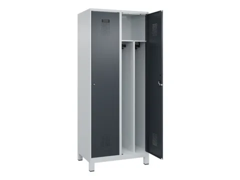 locker voor scheiding van kleding,HxBxD 1950x800x500mm,2vak