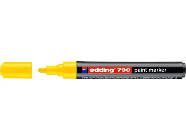 Paintmarker edding 790 op alcoholbasis 2-3mm geel