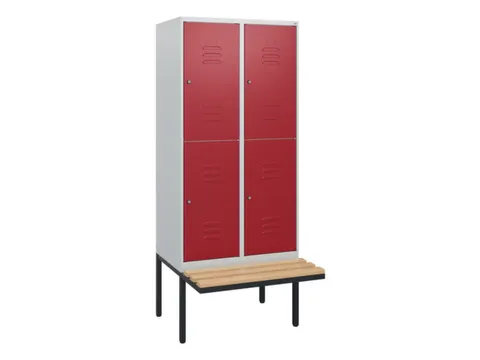 Dubbeldekse dekenkist,HxBxD 1950x800x815mm,2x2vak.,vak B 400mm