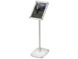 Menubord Seco A4 aluminium staand of liggend
