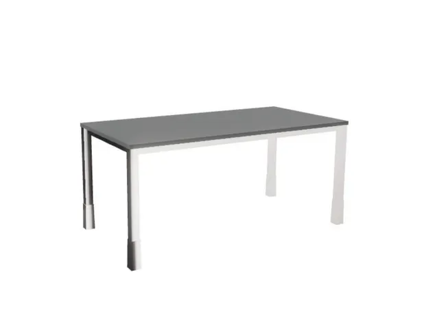 In hoogte verstelbaar bureau,HxBxD 720-840x1600x800mm,MS-donkergrijs