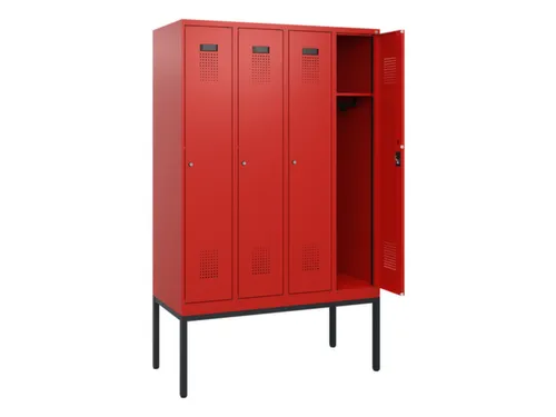 schoollocker,HxBxD 1950x1200x500mm,4vak,vak B 300mm,cil.-slot