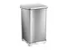 Poubelle à pédale industrielle 45 litres inox mat