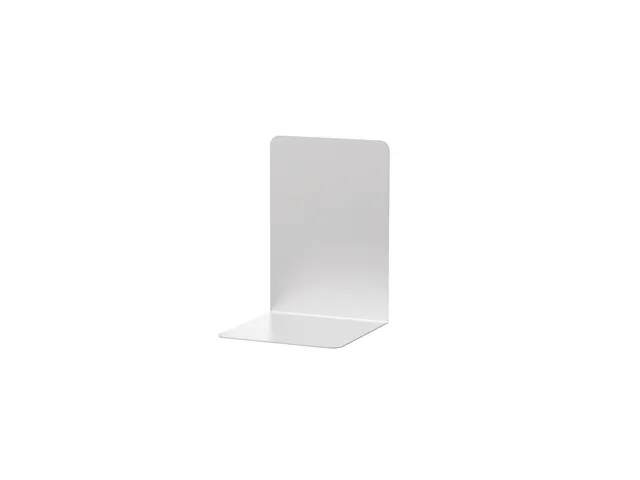 Boekensteun MAUL aluminium 12x12x17.5cm set 2 zilver