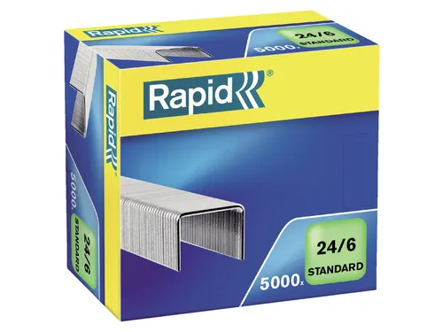 Nieten Rapid 24/6 gegalvaniseerd standaard 5000 stuks