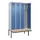 locker met bank,voor scheiding van kleding,HxBxD 2120x1200x815mm,4vak