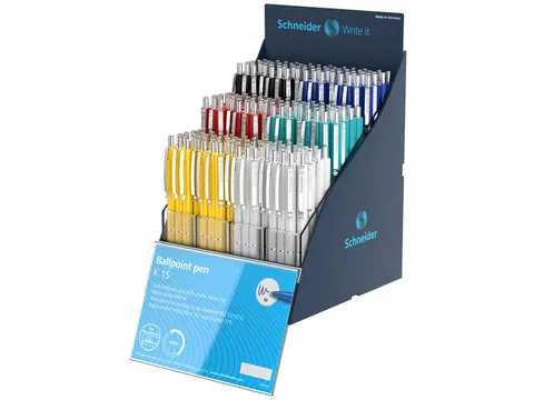 Balpen Schneider K15 SIS-display NL-FR 216 stuks