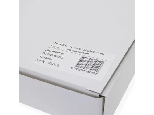 Dymo Compatible Label 99012 36x89mm Wit S0722400