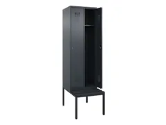 locker met bank,HxBxD 2120x600x815mm,2vak,vak B 300mm,cilinderslot