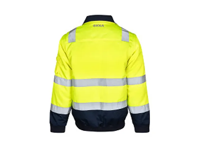 OXXA Agatha 0962 pilotjack maat 3XL fluor geel/marineblauw