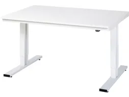 Werkbank elektrisch hoogte verstelbaar 720-1120x1500x1000mm wit RAL703