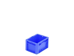 Euronorm Stapelkrat Pp Hxlxb 120X200X150Mm Wanden/bodem Gesloten Blauw