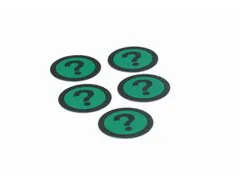 Impressiemagneetfolie Vraagteken Groen Ø50mm x 0,85mm