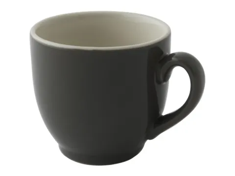 Koffiekop Colors Palmer 14cl Porselein Grijs doos 6 stuks