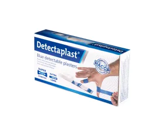 Elastische blauwe textielpleister Detectaplast 180x20mm 100 stuks - 2