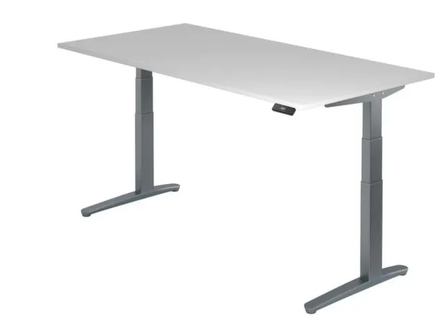 bureau assis-debout à régl. de haut. élec. HxlxP 650-1290x2000x1000