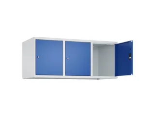opzetkast,v. locker,3vak.,vak B 400mm,HxBxD 500x1200x500mm,vleugeldeur - 2