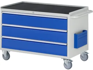gereedschapswagen 795x1145x650mm metaalblad 450kg 3 laden RAL5010 - 1