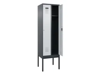 locker,HxBxD 2120x600x500mm,2vak,vak B 300mm,cil.-slot,voetonderstel - 1