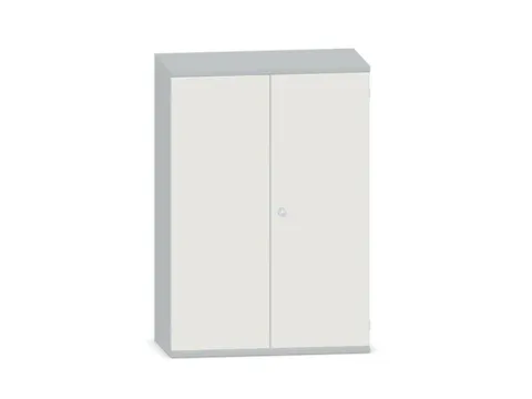 kantoorkast,HxBxD 1150x800x430mm,decor romp lichtgrijs,decor front wit