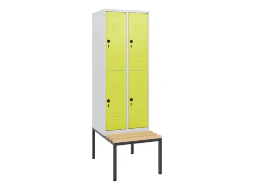 Dubbeldekse dekenkist,HxBxD 1950x600x815mm,2x2vak.,vak B 300mm