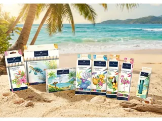 Duo aquarelmarker Faber-Castell Goldfaber karton etui 4 stuks Fluffy F - 4