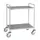 RVS etagewagen,draagverm. 200kg,2etage(s),laadvl. LxB 1050x550mm