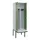 PBM-locker met bank,HxBxD 2120x600x815mm,2vak,vak B 300mm,draaigrendel