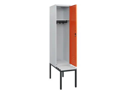 locker met bank,HxBxD 1950x400x815mm,1vak,vak B 400mm,cil.-slot