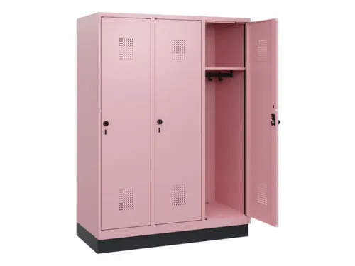 schoollocker,HxBxD 1630x1200x500mm,3vak,vak B 400mm,draaigrendel