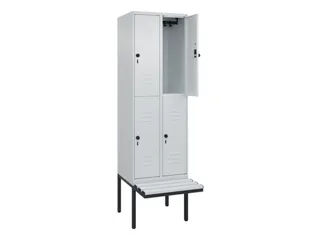 Dubbeldekse dekenkist,HxBxD 2120x600x815mm,2x2vak.,vak B 300mm - 2