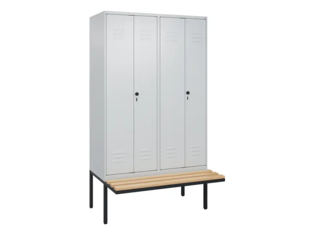 locker voor scheiding van kleding,HxBxD 2120x1200x815mm,4vak