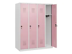schoollocker,HxBxD 1530x1200x500mm,4vak,vak B 300mm,draaigrendel