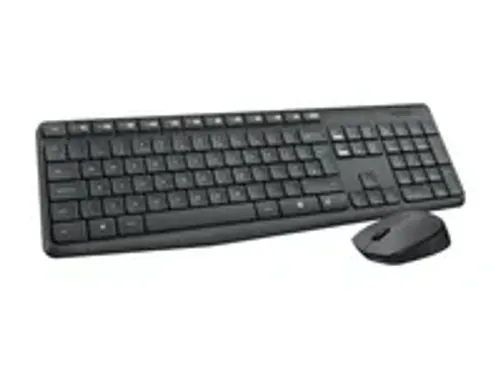 OUTLET Logitech MK235 toetsenbord Inclusief muis USB AZERTY Frans Grij