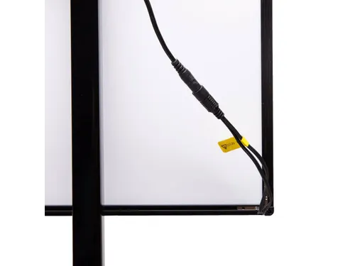 Verlicht Menustandaard LED Slide In A2 Zwart