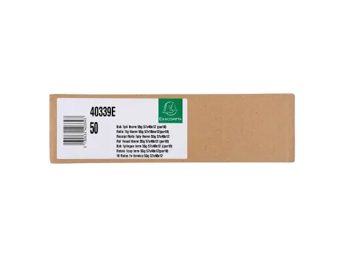 Thermische Tel- en Kassarol, 1-voud, Papier 55g, 57x40x12mm