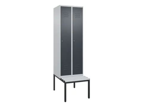 locker voor scheiding van kleding,HxBxD 2120x600x815mm,2vak