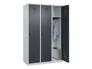 locker,HxBxD 1850x1200x500mm,3vak,vak B 400mm,draaigrendel - 1
