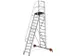 verrijdbare treden-platformladder,eenzijdig,14trede(n),stand H 3,3m