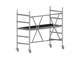 Vouwsteiger Aluminium H 2.95m Steigerafmetingen Hxbxd 1.65x0.75x1.80m