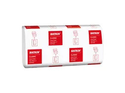 Handdoek Katrin w-vouw 2-laags 203x320mm 25x120 vel wit 61594