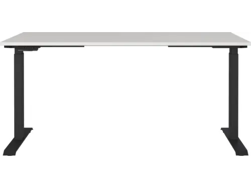 Elektrisch ihv bureau,HxBxD 720-1200x1600x800mm,blad lichtgrijs