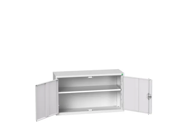 wandkast 600x1050x350mm 1xStalen bodem sokkel Ral 7035 front Ral 7035