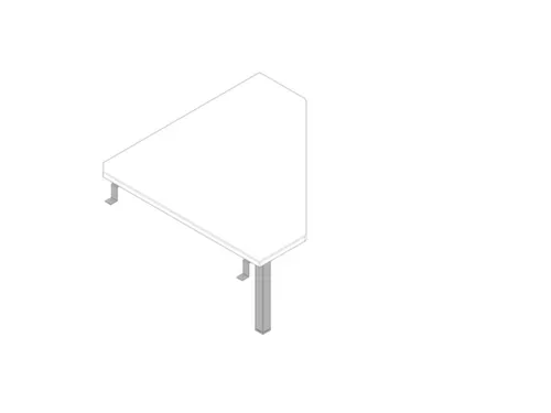 koppelelement voor bureau,90 °,HxBxD 730x840x840mm,v. sledeframe