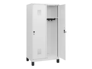 schoollocker,HxBxD 1630x800x500mm,2vak,vak B 400mm,draaigrendel,voeten - 1