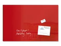Glasmagneetbord Sigel Rood 100x65cm 3 Magneten + Bevestiging