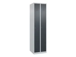 locker,HxBxD 1850x500x500mm,2vak,vak B 250mm,cil.-slot,staand op vloer