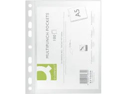 geperforeerde showtas, ft A4 9-gaats, PP 100 stuks