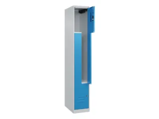 Z-garderobekast,HxBxD 1850x300x500mm,vak B 150/300mm,cil.-slot - 2