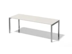 In hoogte verstelbaar bureau,HxBxD 650-850x2200x800mm,blad grijswit